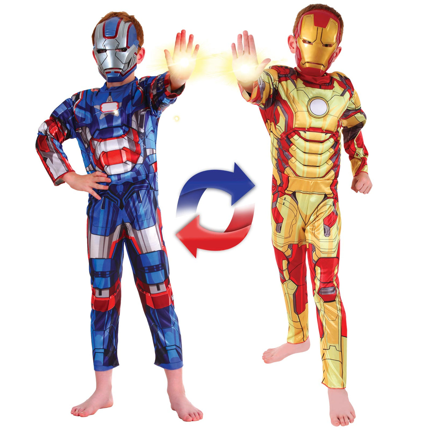 Ironman To Iron Patriot Reversible Costume, Child