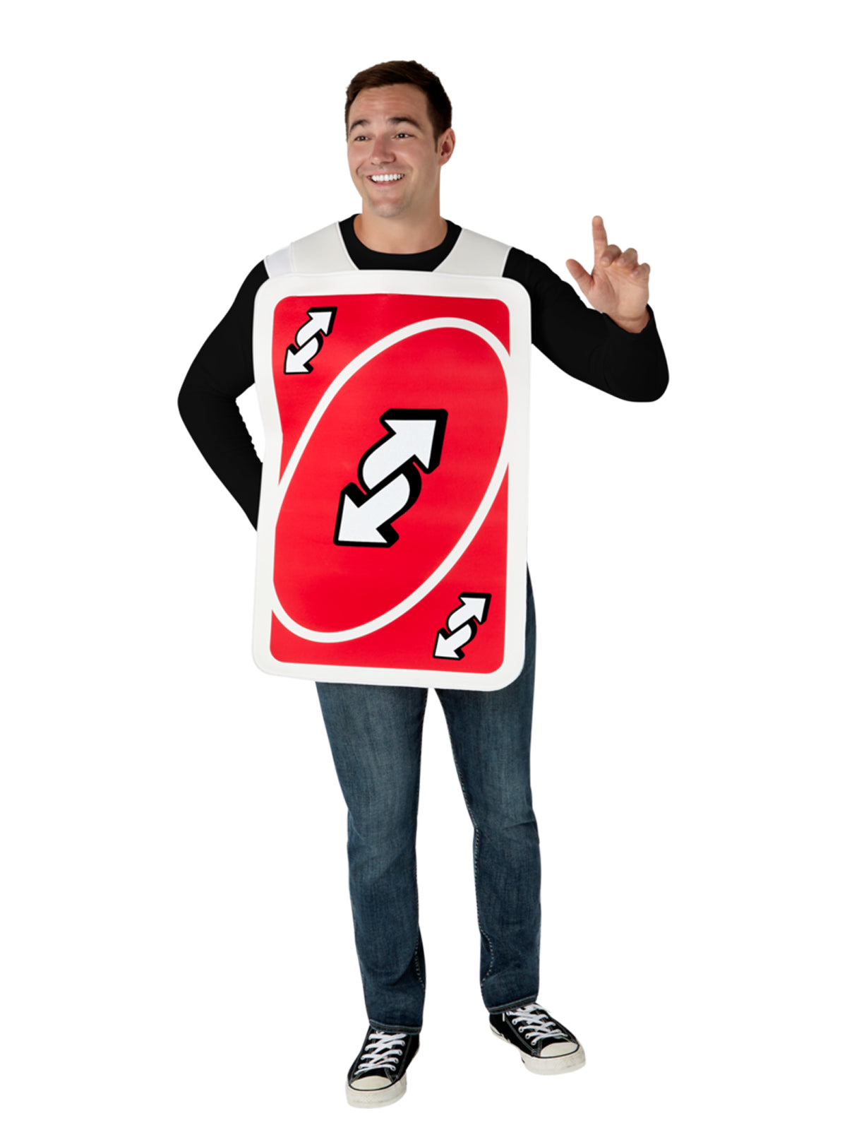 Uno Reverse Card Tabard Costume, Adult