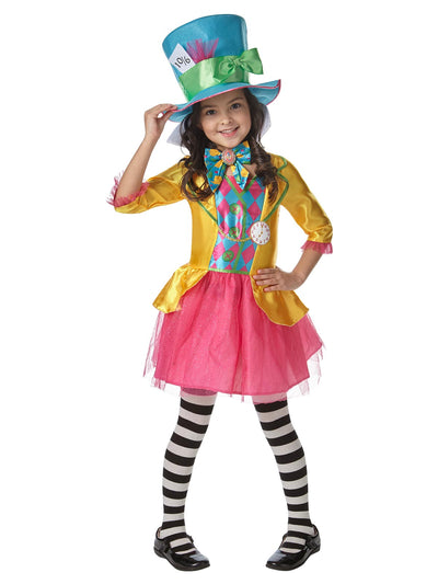 Mad Hatter Girls Deluxe Costume (Large Polybag), Child