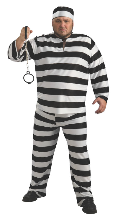 Convict Man Costume, Plus