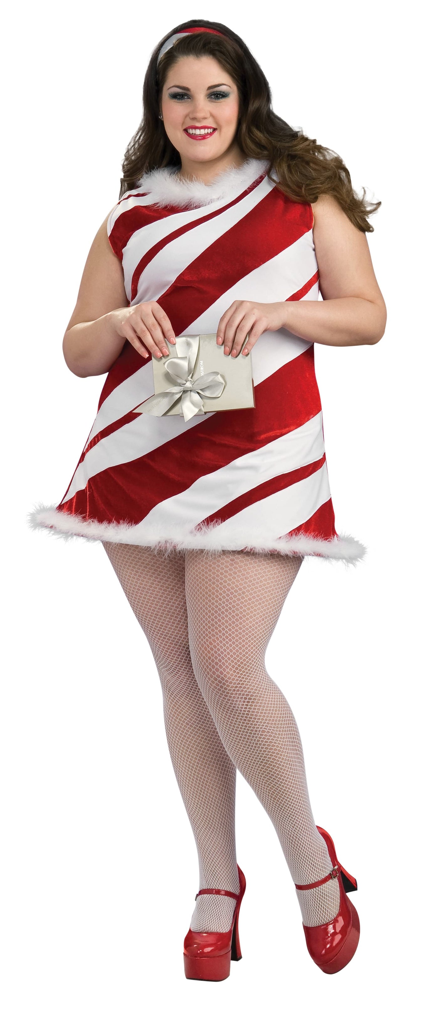 Ms Candy Cane Costume, Plus