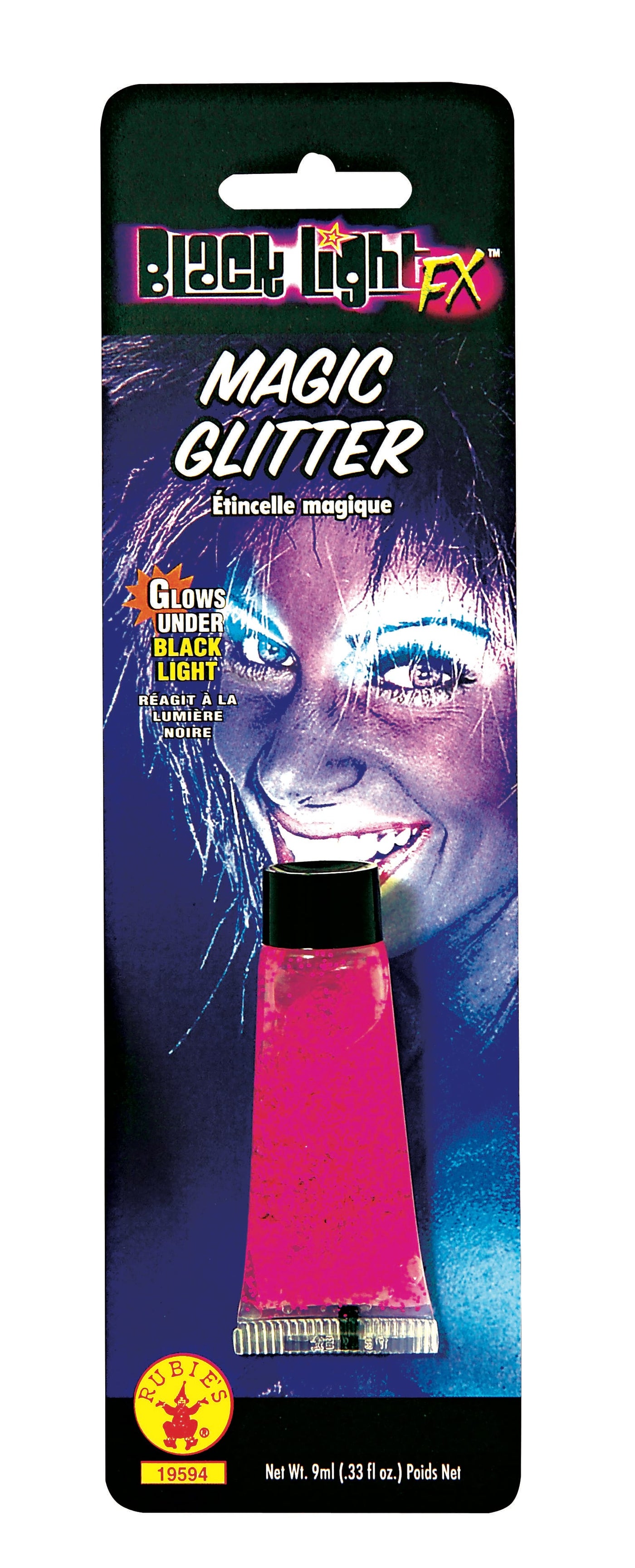 Black Lite Glitter - Pink