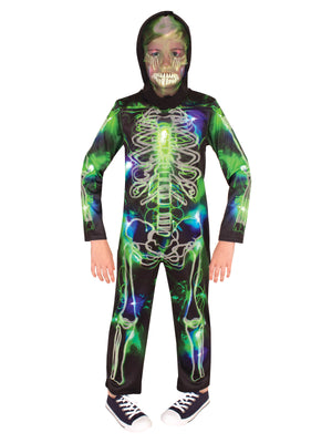 Spooky Glow In The Dark Skeleton Costume, Child