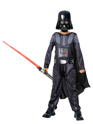 Darth Vader Costume & Non-Light Up Lightsaber, Child