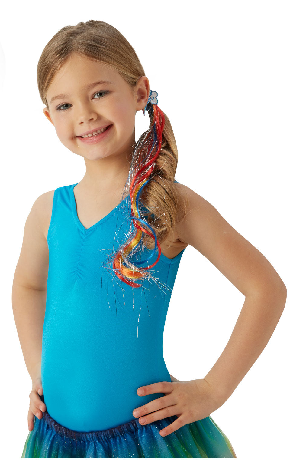 Rainbow Dash Mlp Hair Extension - Child