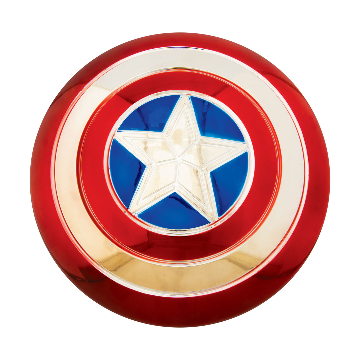 Captain America Electroplated Metallic 12" Shield