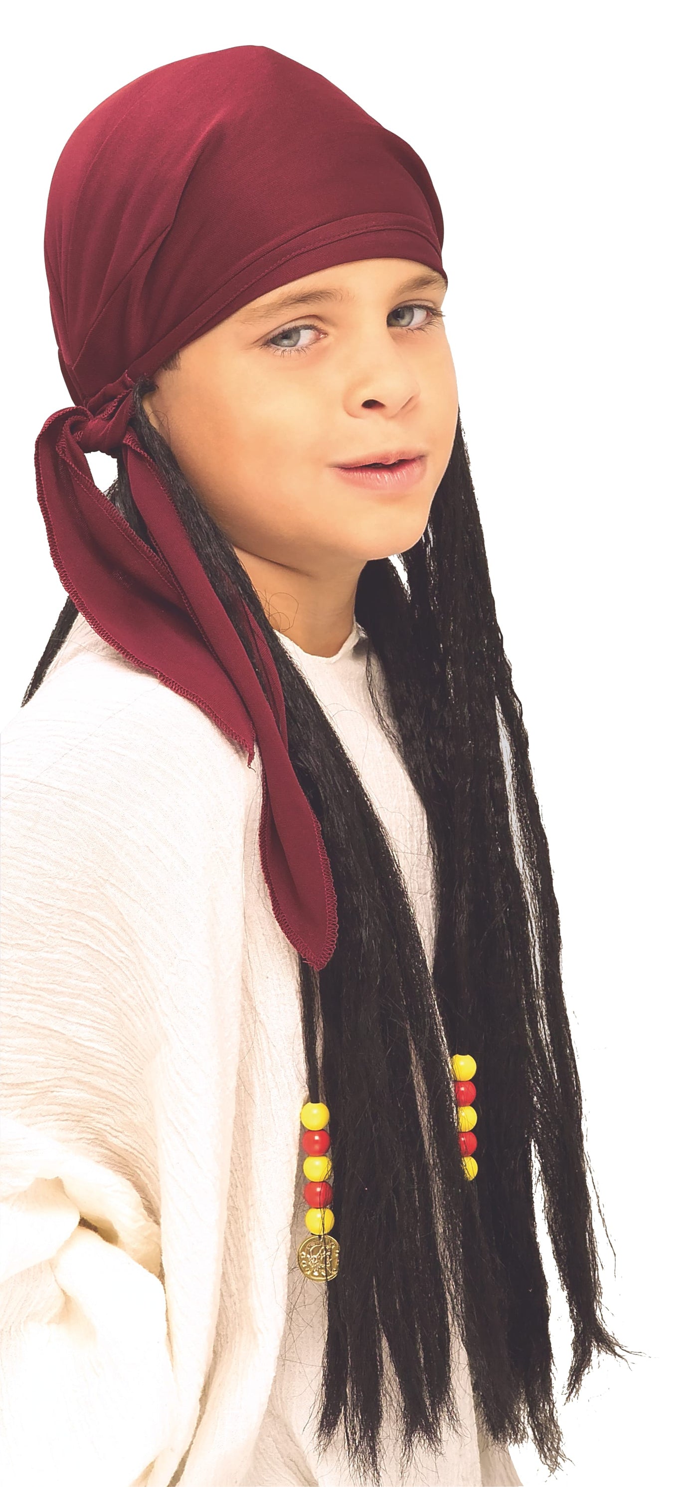 Pirate Bandana With Dreadlocks - Child