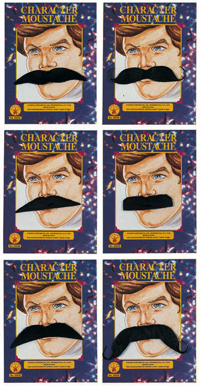 Moustache Assorted  - Pack Of 36