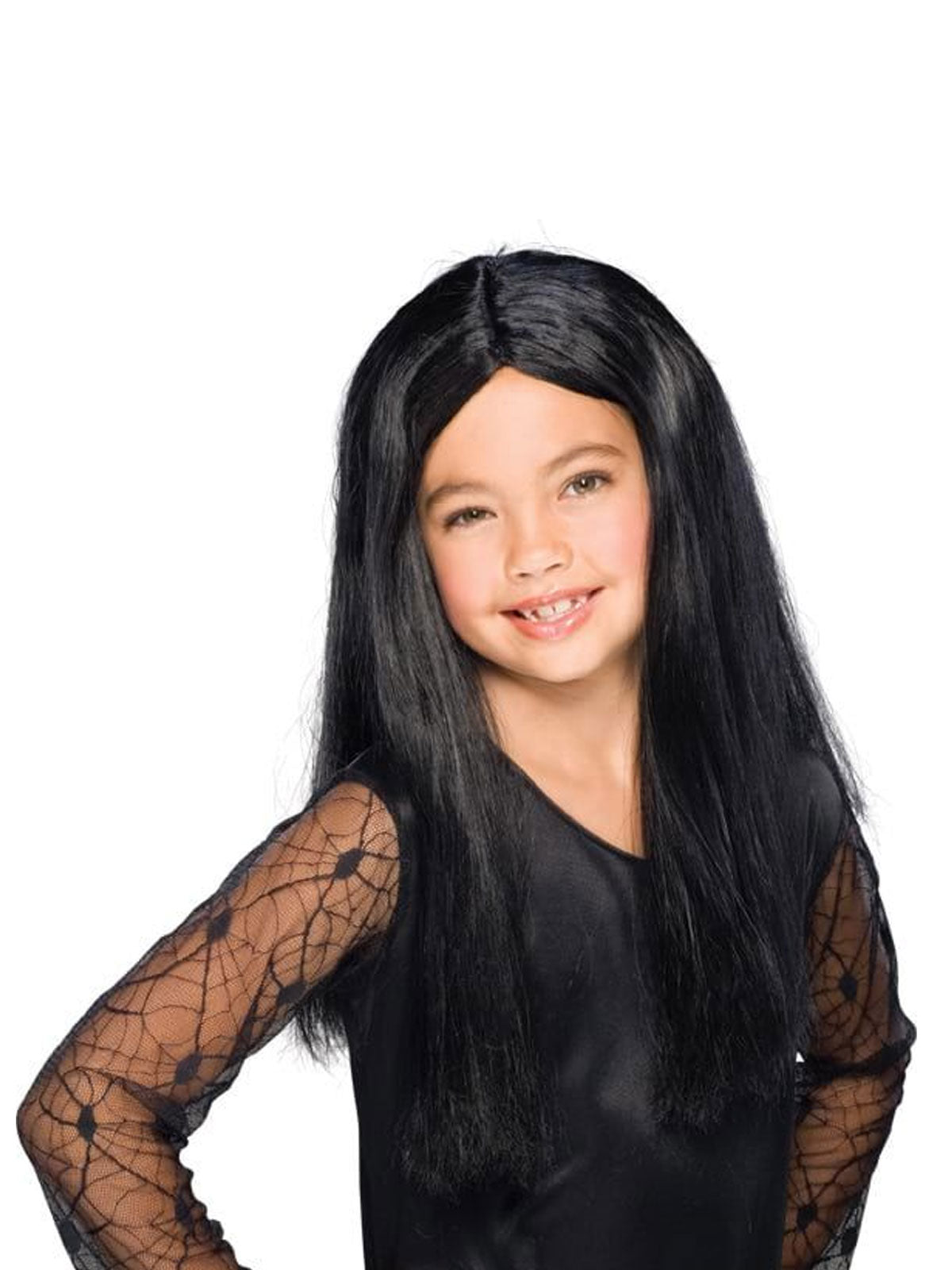 Witch - Long Black Wig - Child