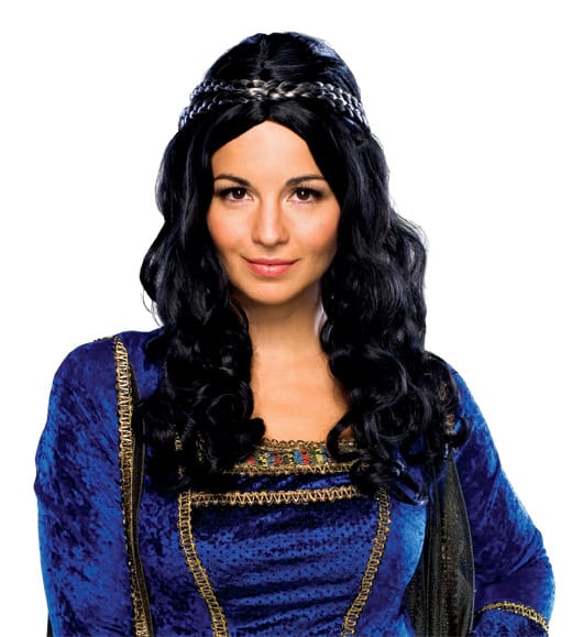 Renaissance Black Wig - Adult