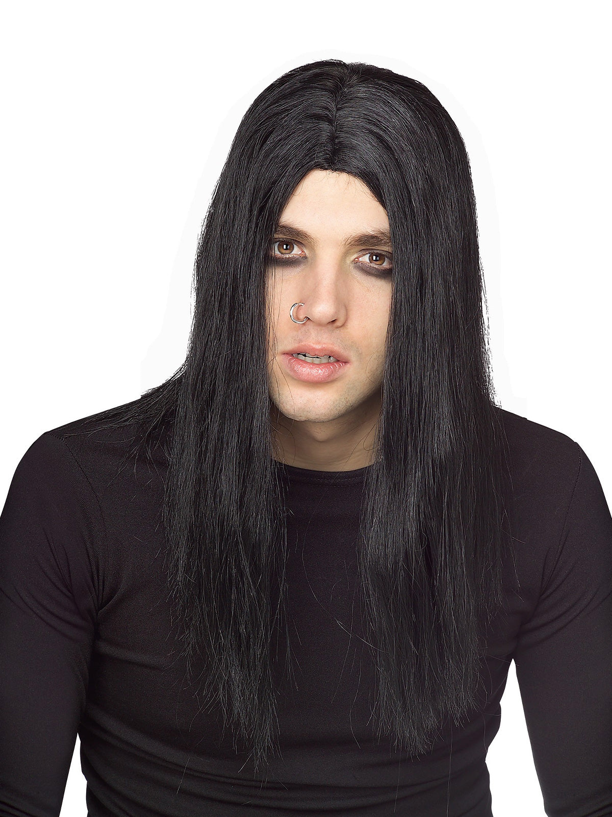 Evildoer Black Wig - Adult