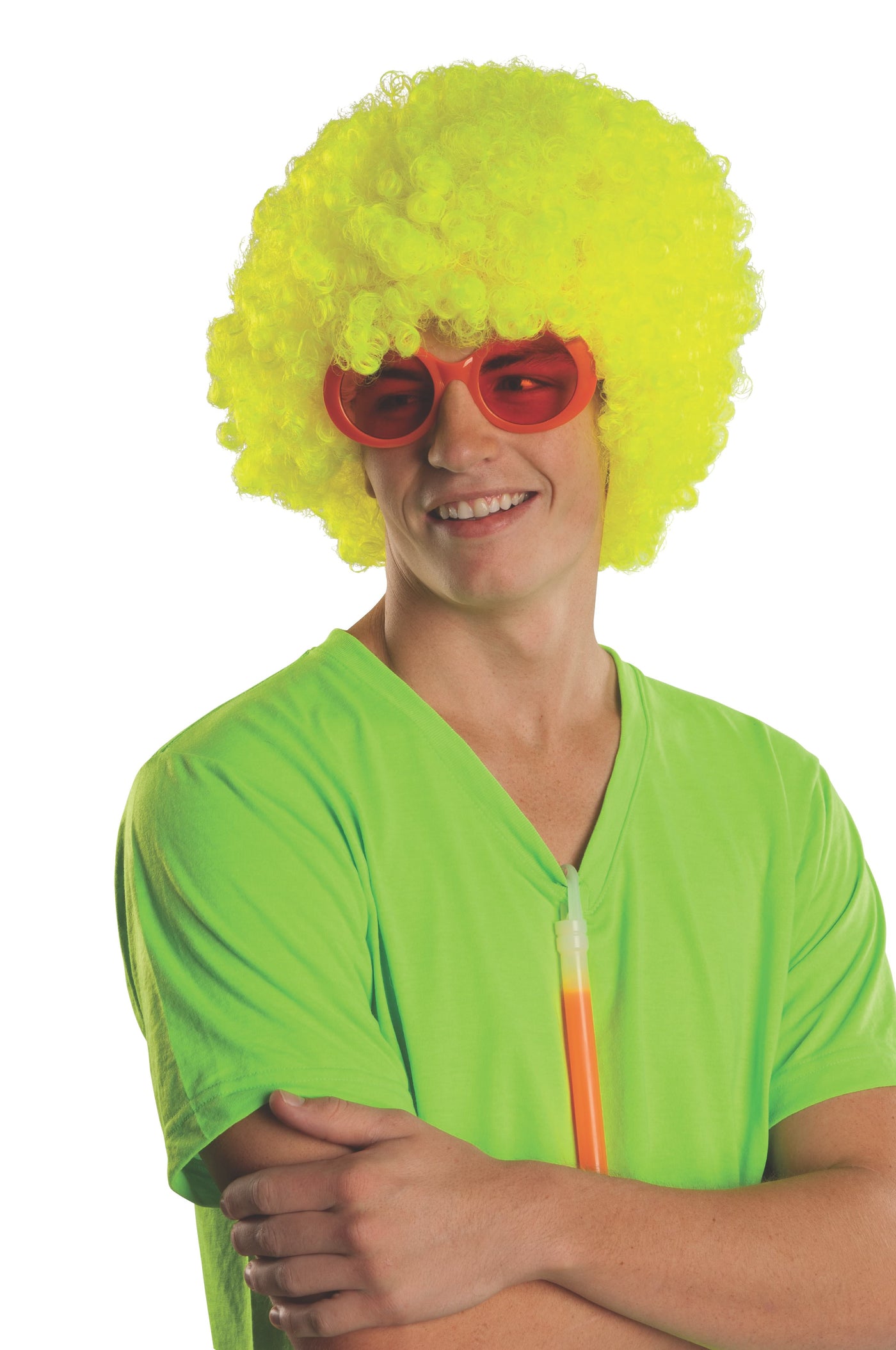 Yellow Afro Wig - Adult