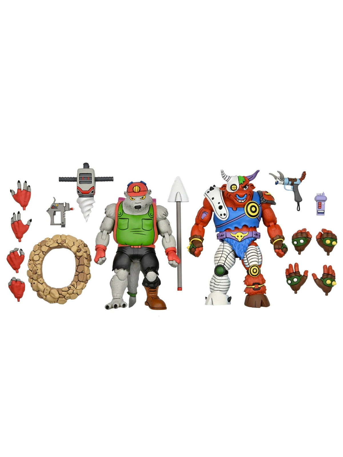 Tmnt Dirtbag And Groundchuck (Cartoon) 2Pk - 7" Scale Action Figures