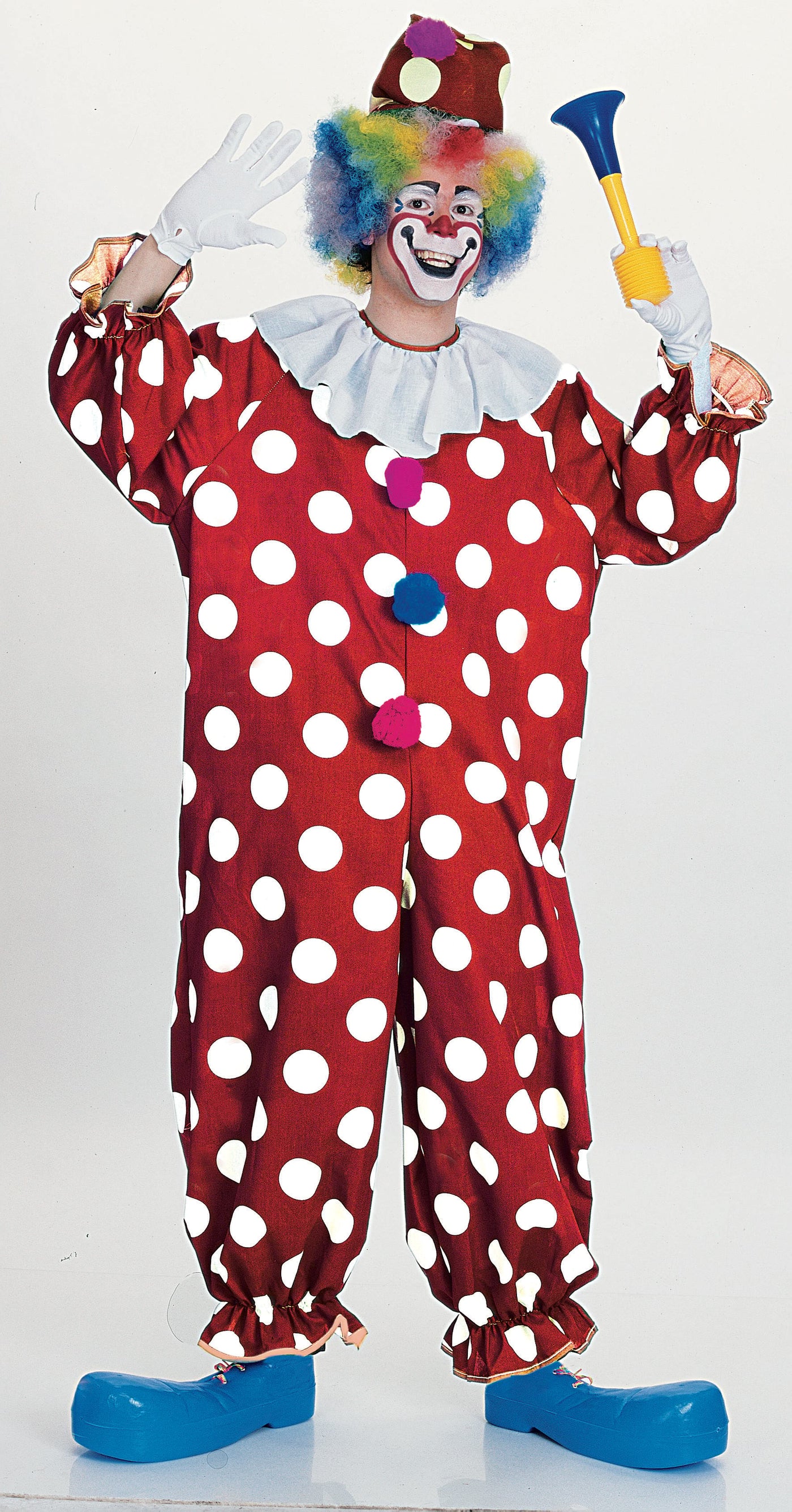 Dotted Clown Costume, Adult