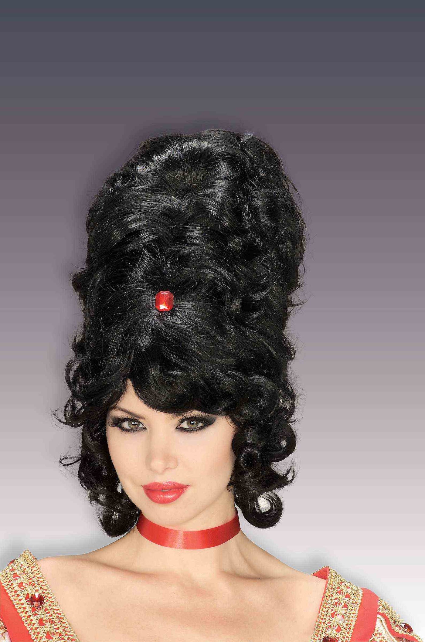 Black Beehive Wig