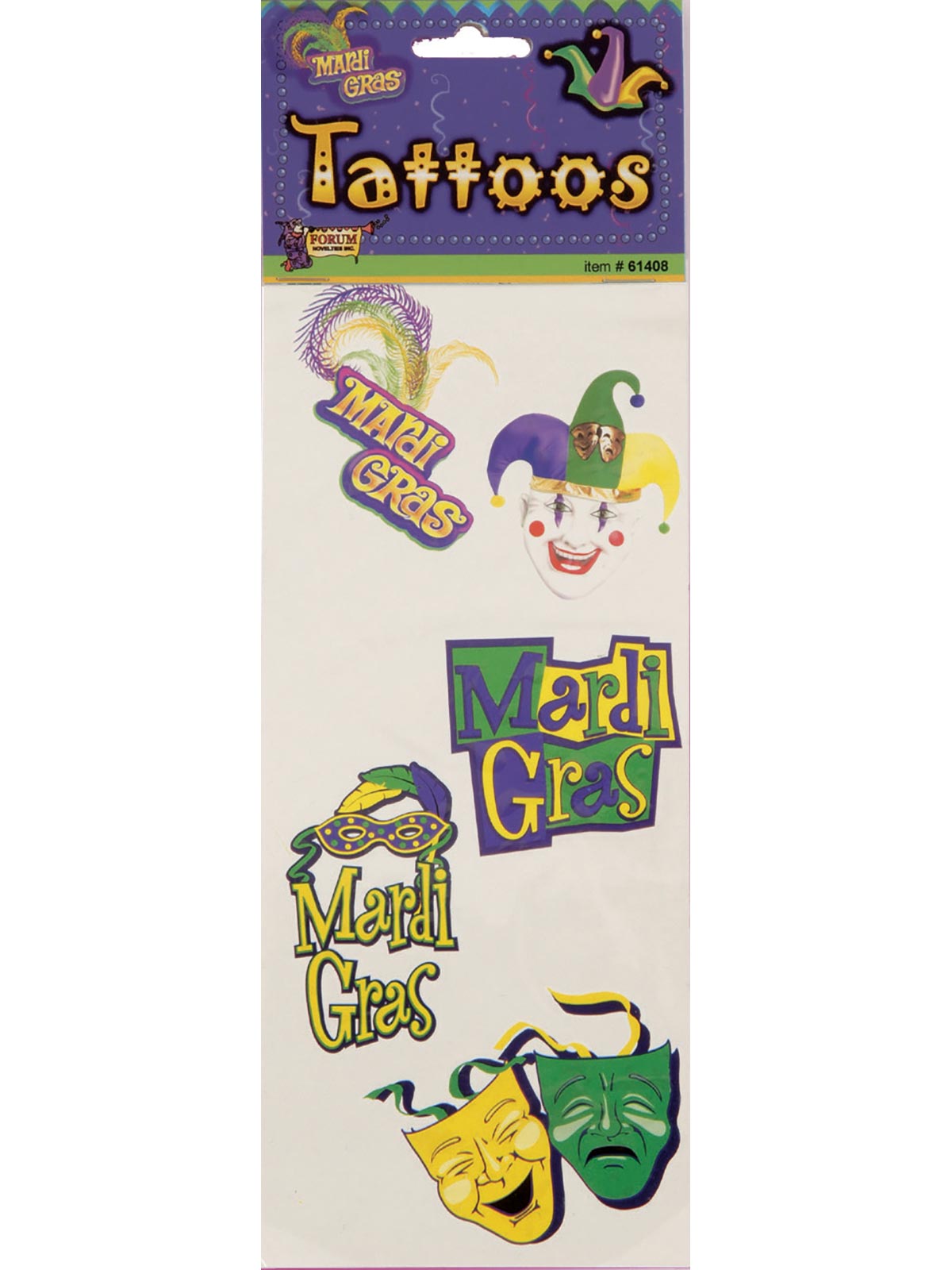 Mardi Gras Tattoos