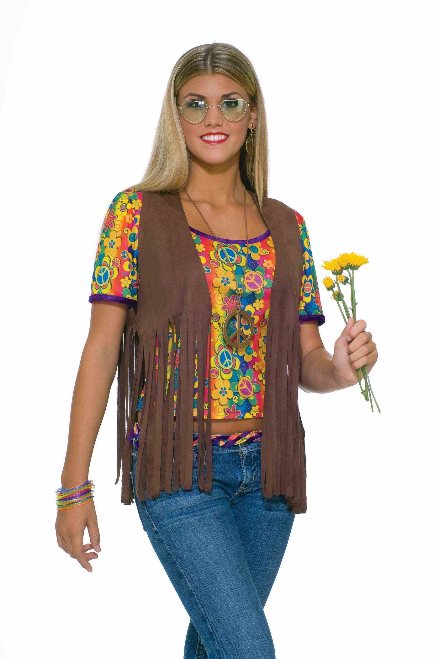 Hippi Vest Costume, Adult