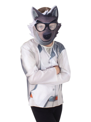 Bad Guys Mr Wolf Costume Top & Mask, Child