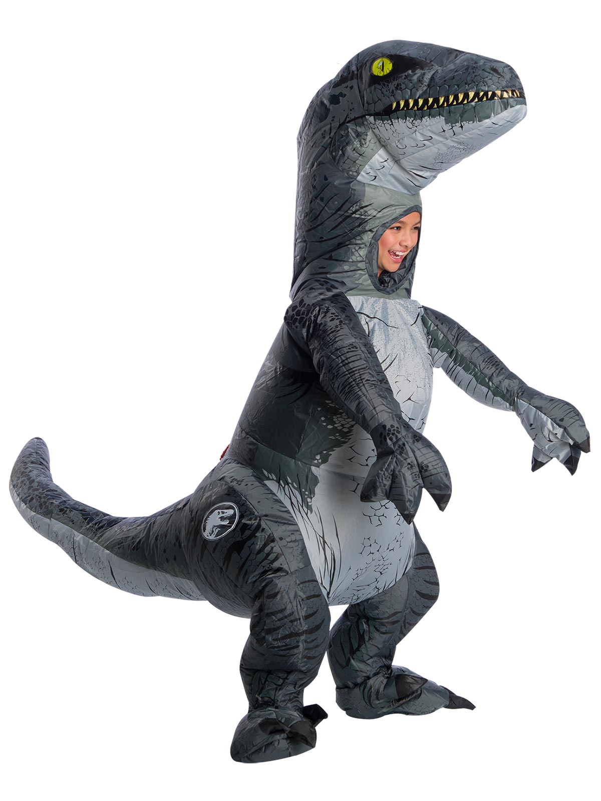 Velociraptor Blue Inflatable Costume, Child