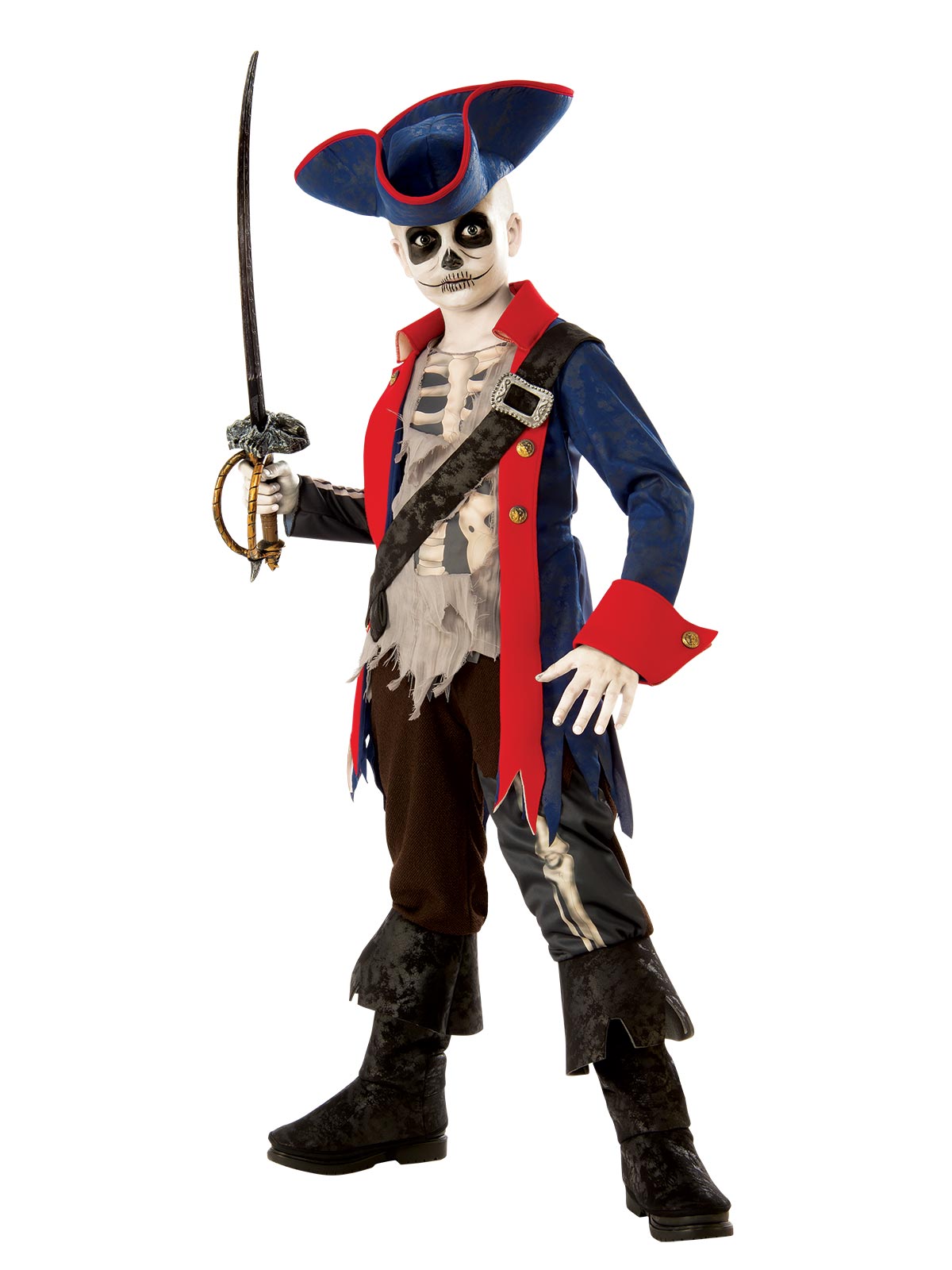 Captain Bones Pirate Costume, Child