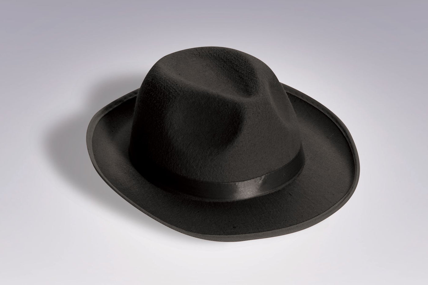 Black Fedora Hat, Adult