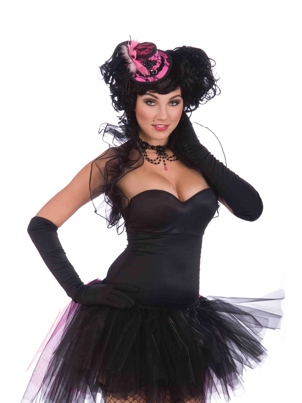 Burlesque Mii Hat Pink/Black - Adult