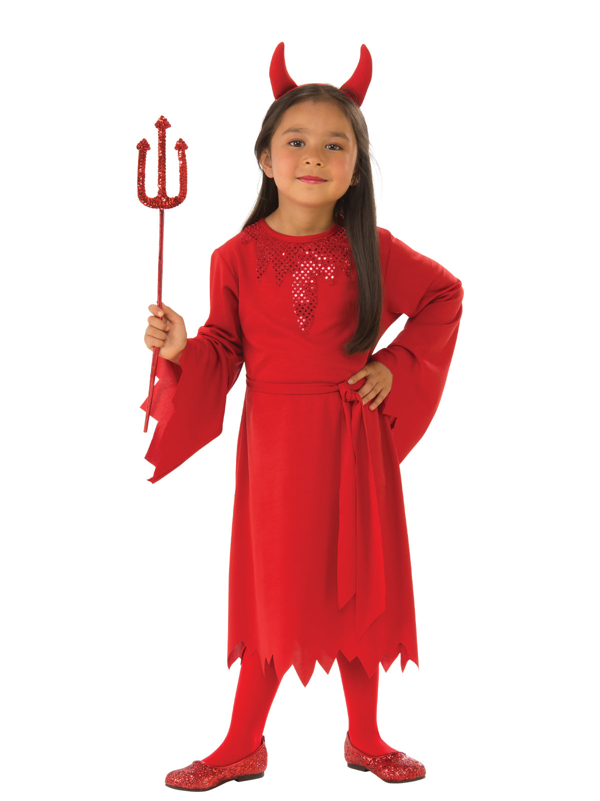 Red Devil Girls Costume, Child