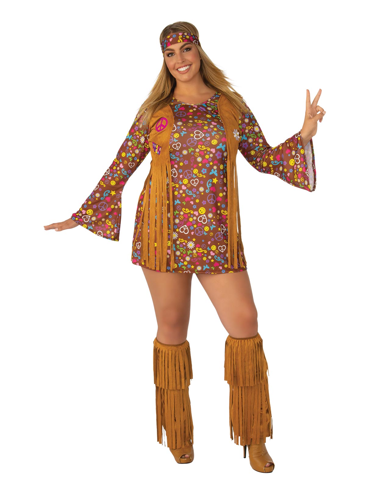 Summer Of Love Ladies Hippie Costume, Adult