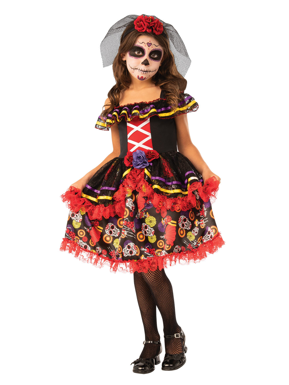 Day Of The Dead Girls Costume, Child