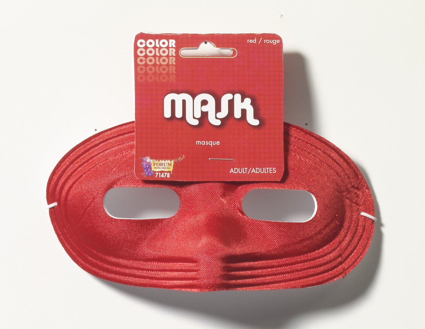 Satin Domino Red Mask - Adult