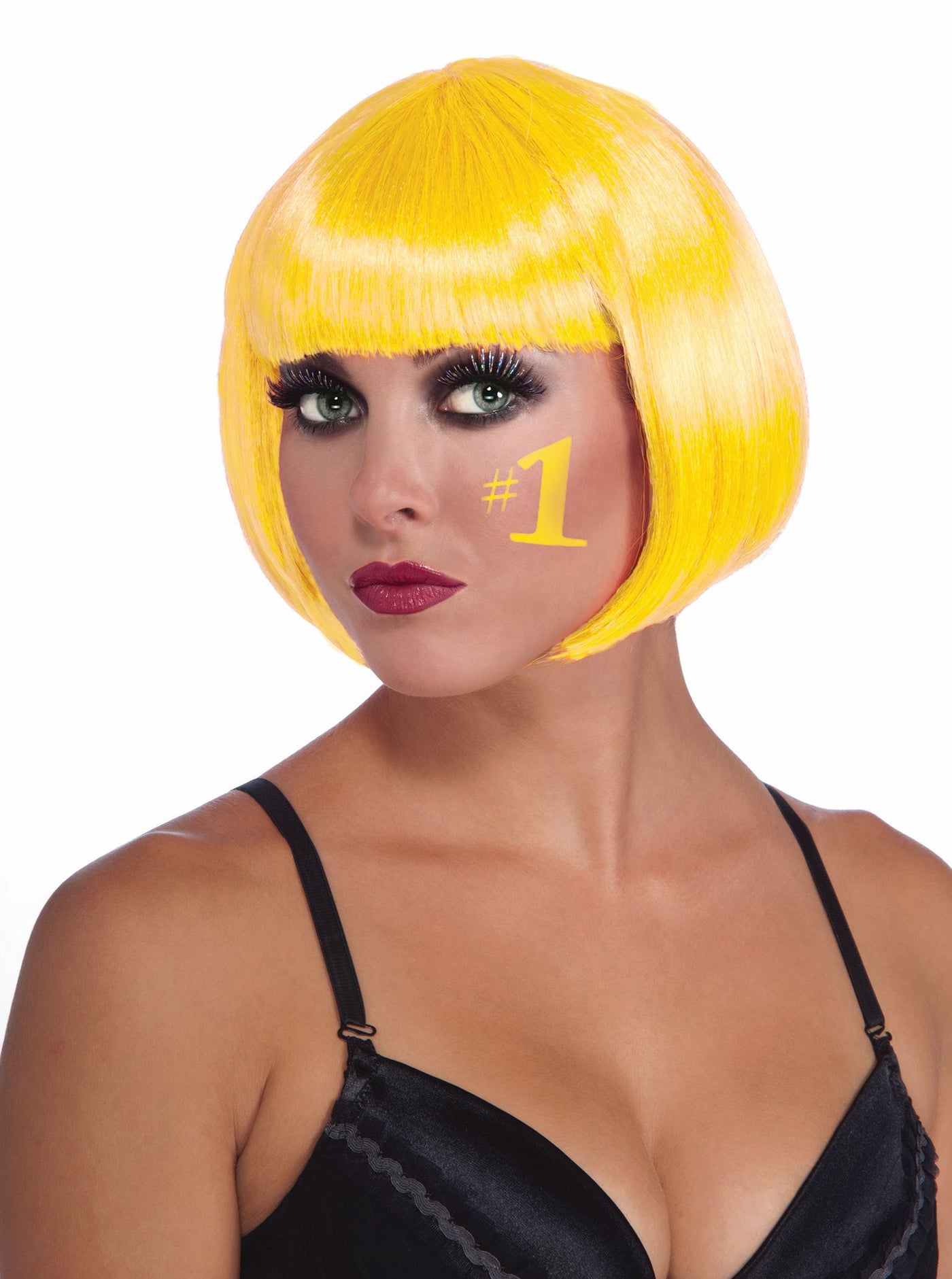 Yellow Bob Wig  Adult