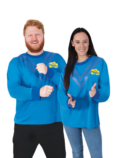 Blue Wiggle Costume Top, Adult