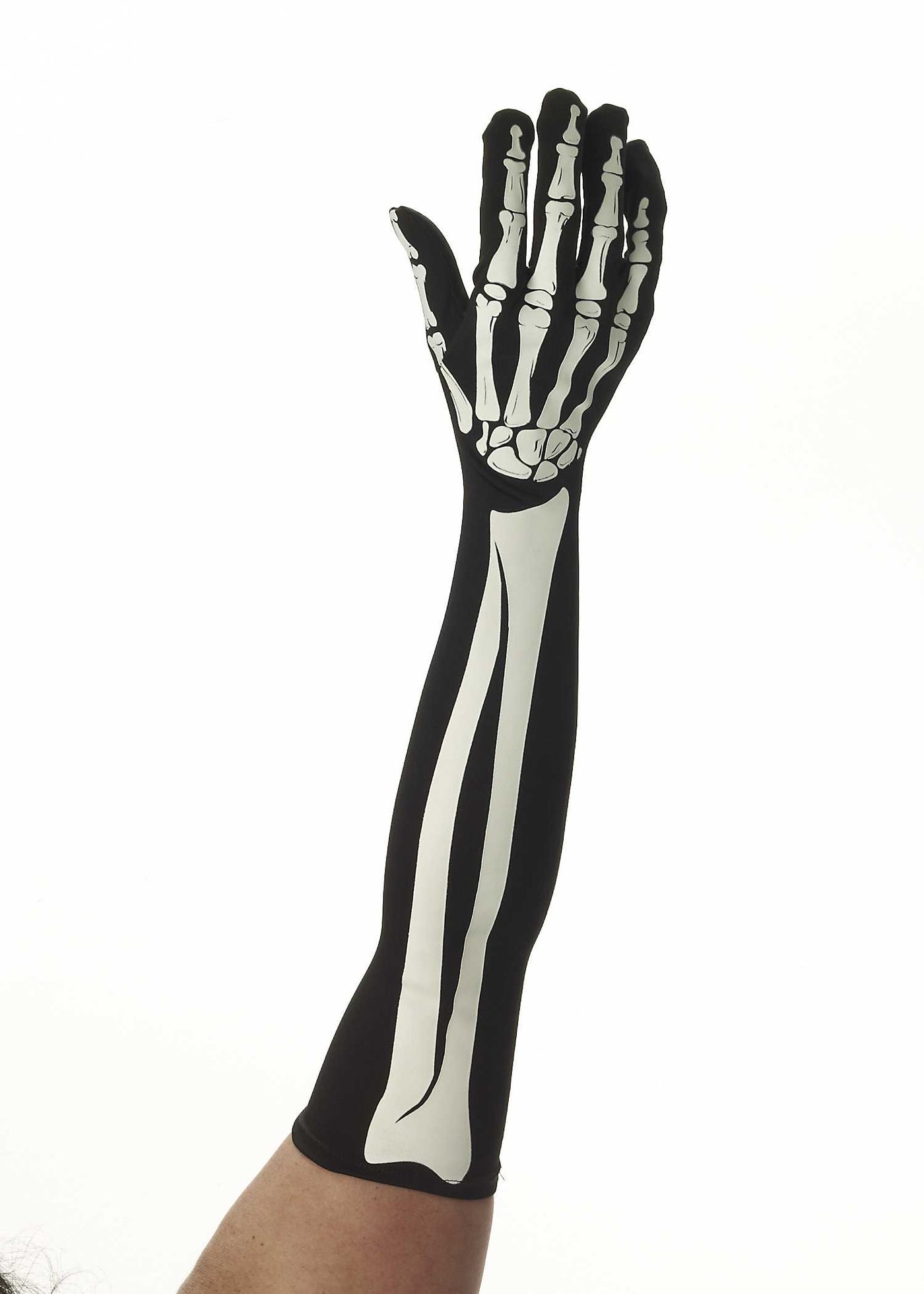 Skeleton Long Gloves - Adult