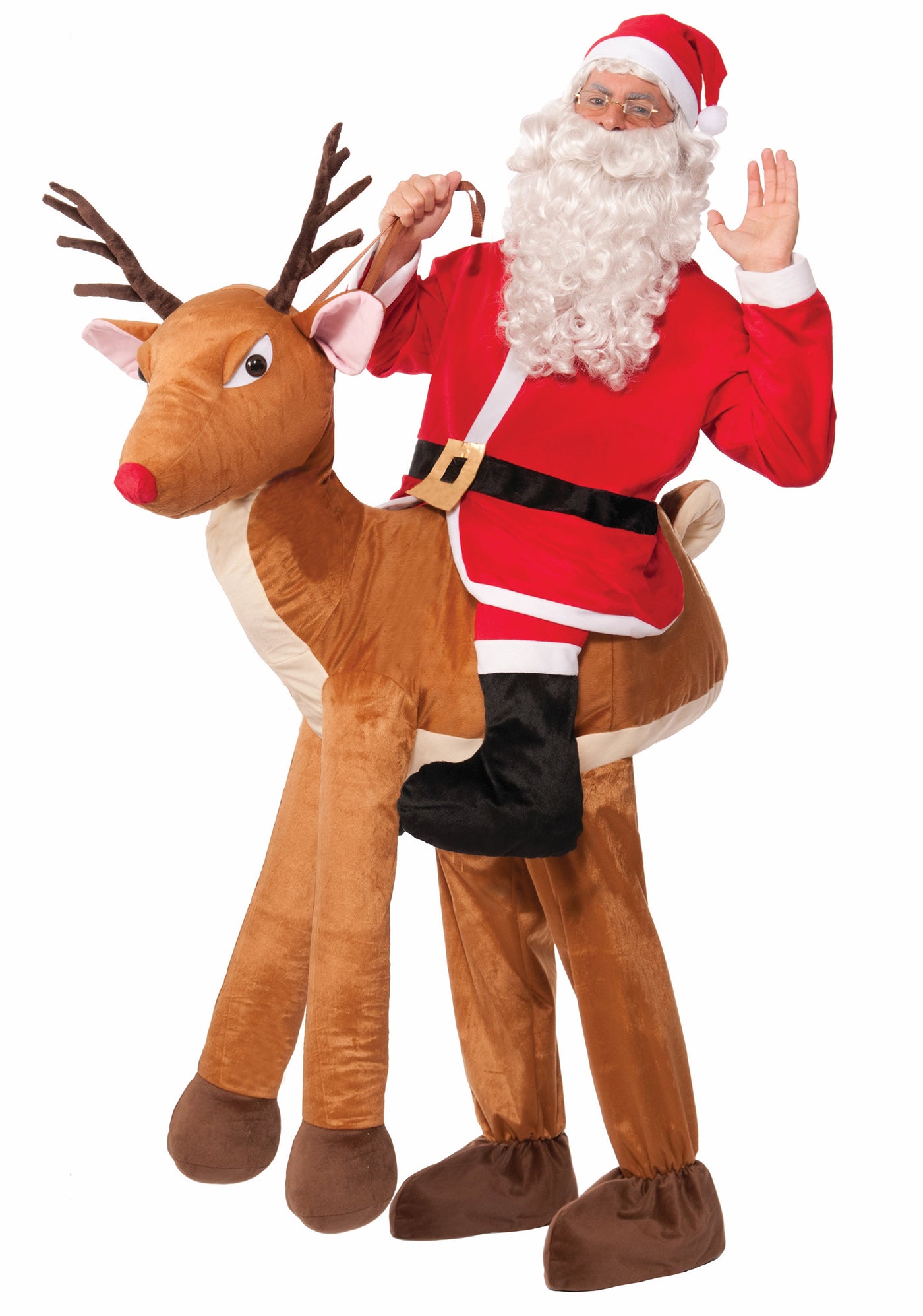 Santa Ride-A-Reindeer Costume, Adult