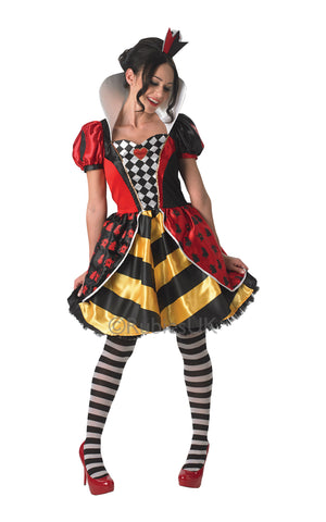 Red Queen Of Hearts Deluxe Costume, Adult