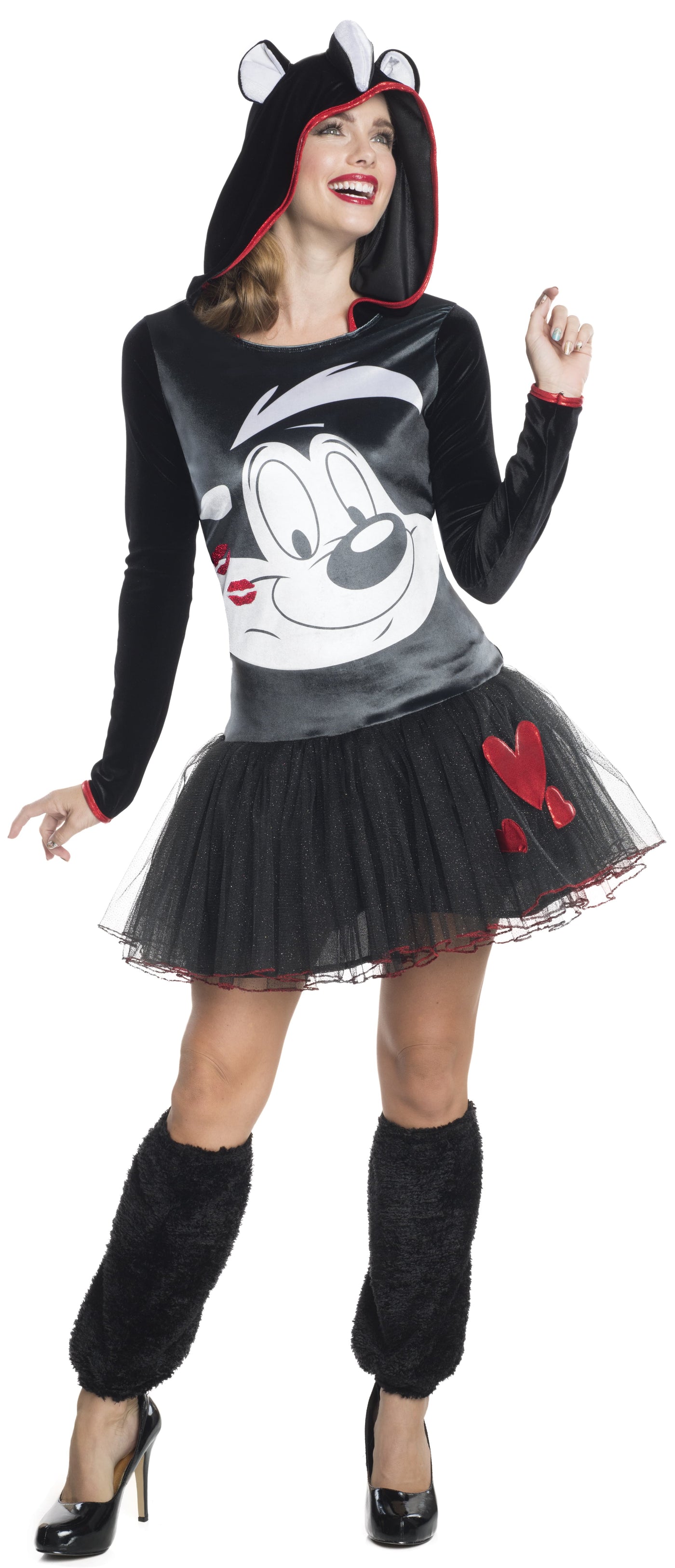 Pepe Le Pew Hooded Tutu Dress, Adult