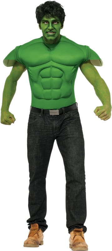 Hulk Muscle Chest Shirt, Adult