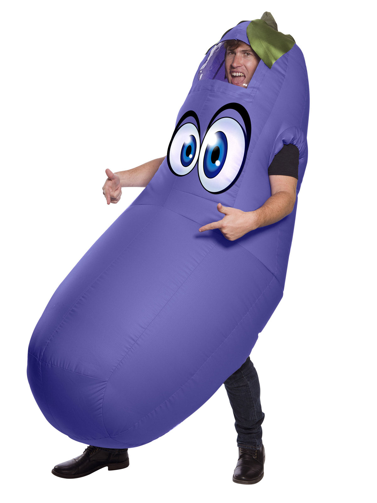 Eggplant Inflatable Costume,  Adult