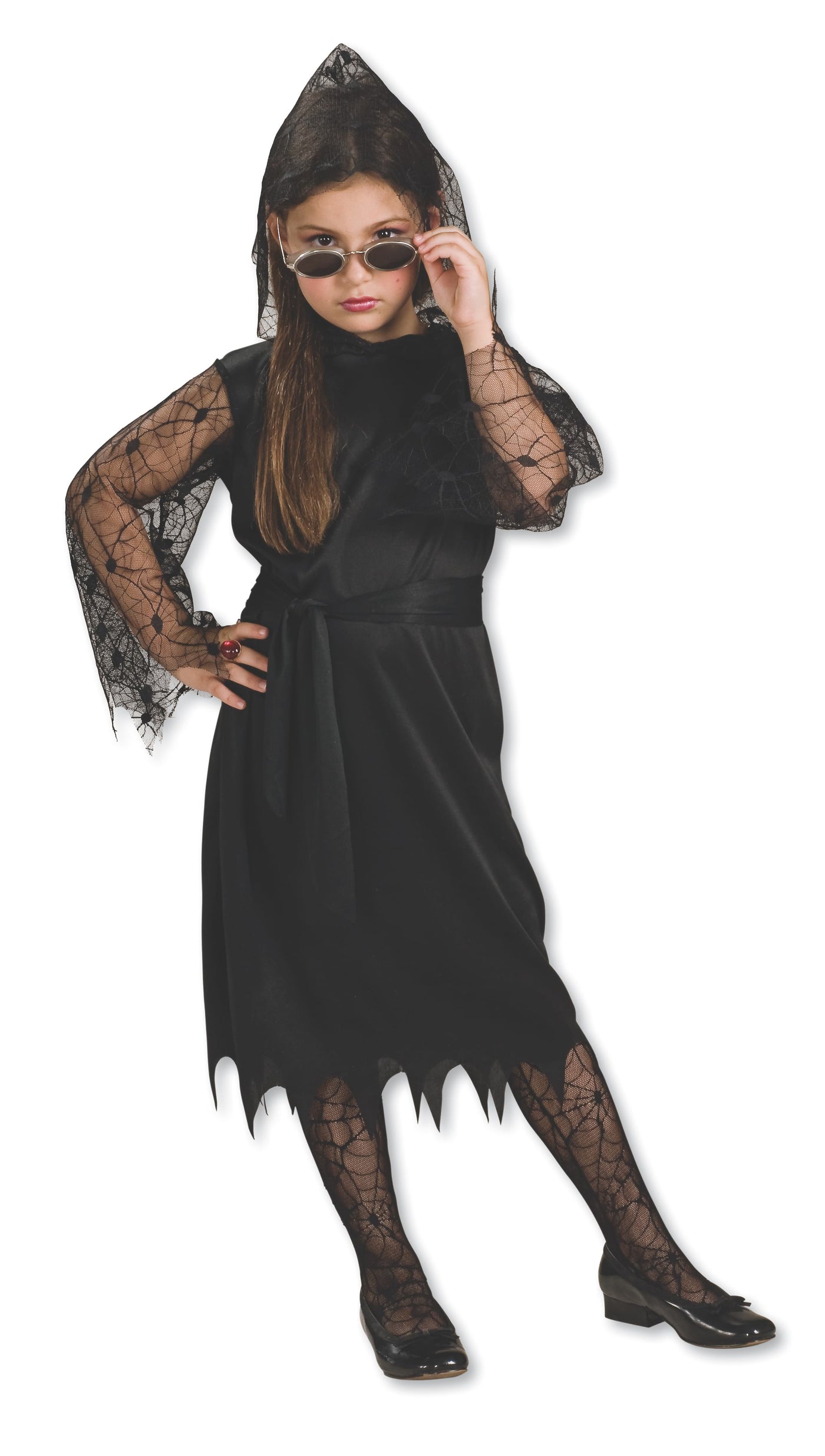 Gothic Lace Vampiress Classic Costume, Child