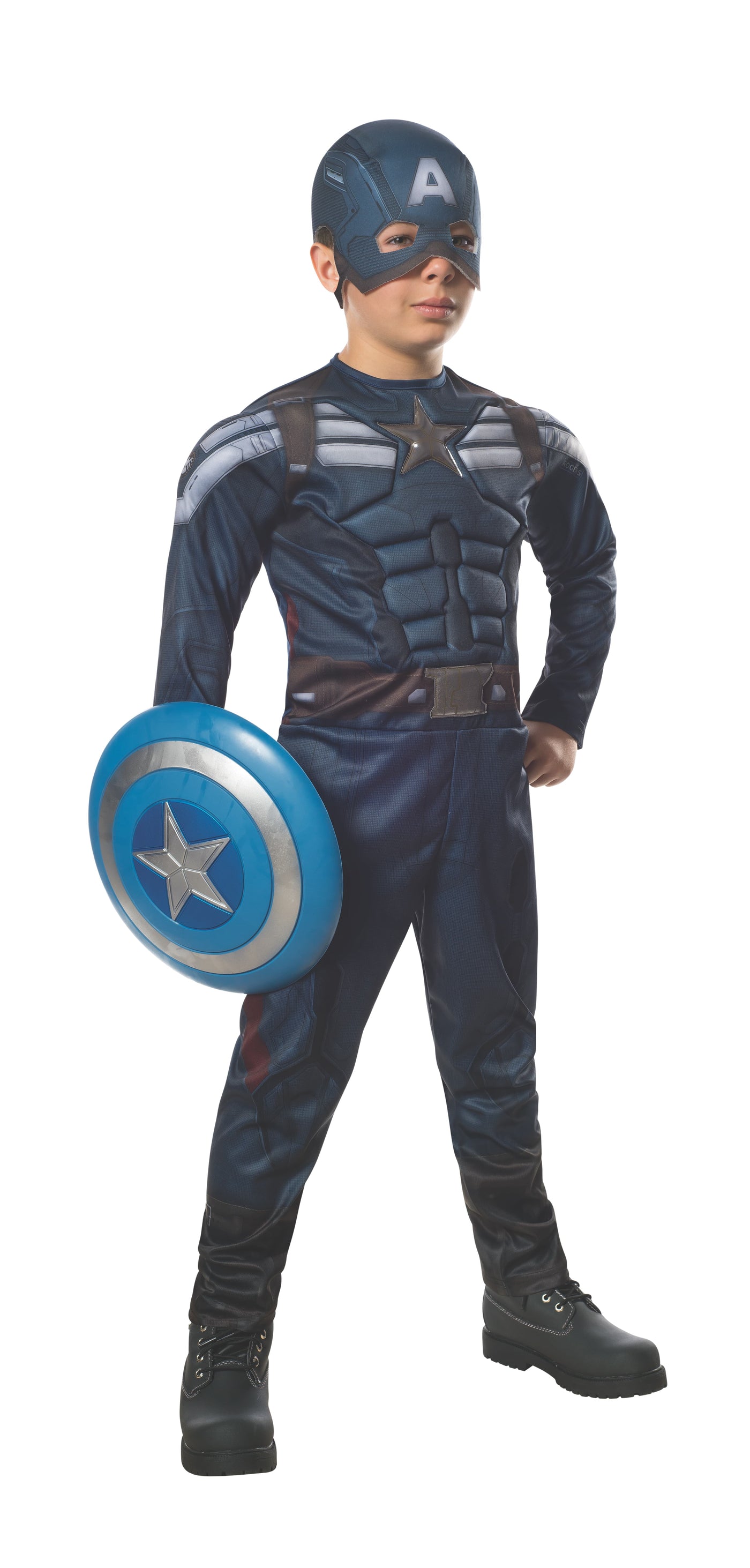 Captain America Ws Deluxe Stealth Costume, Child