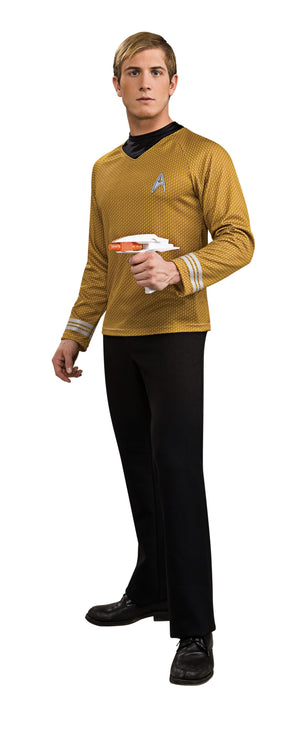 Captain Kirk Star Trek Deluxe Gold Shirt, Adult