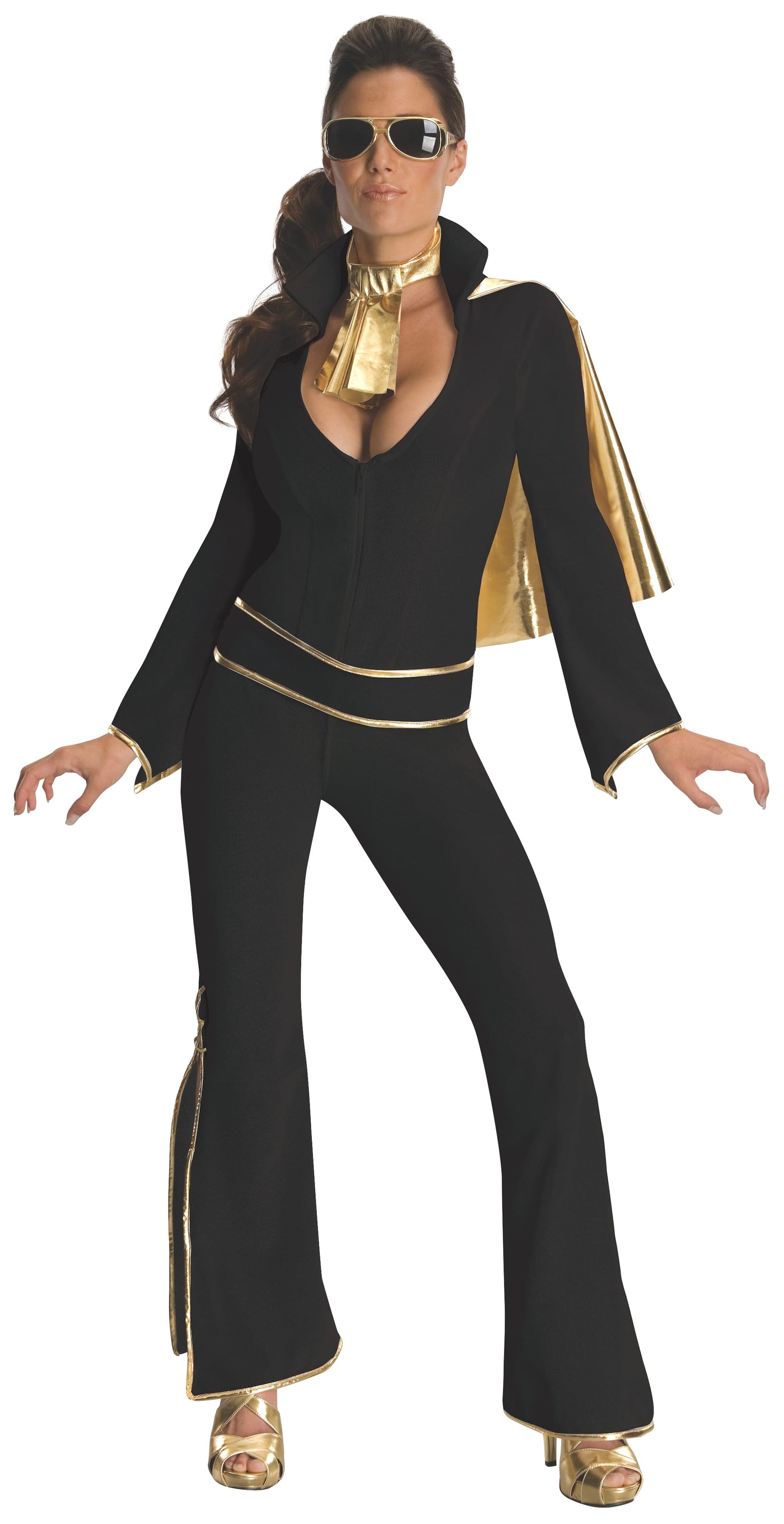 Elvis Black Secret Wishes Costume, Adult