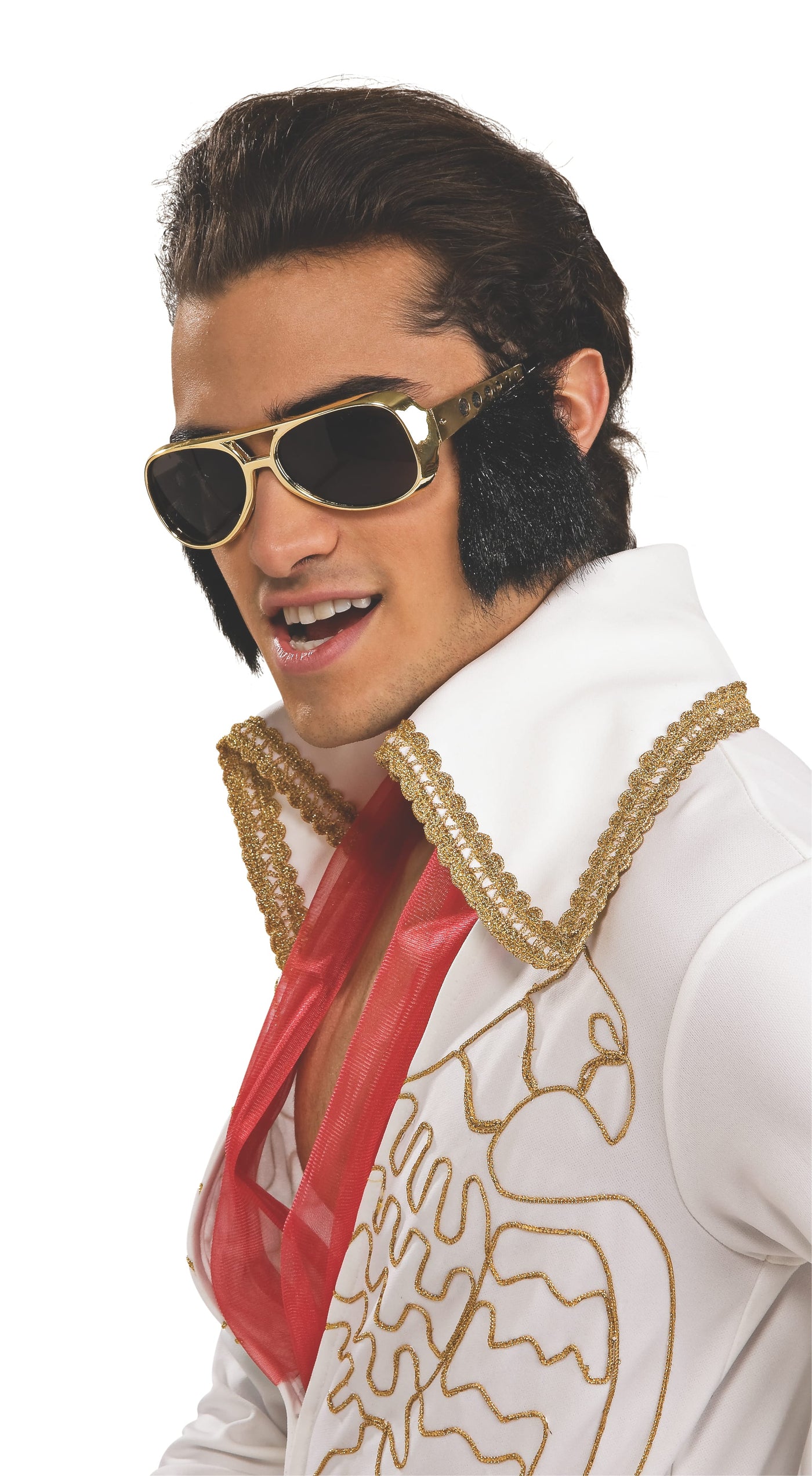 Elvis Glasses With Attached Sideburns - Adult