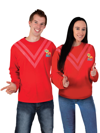 Red Wiggle Deluxe 30Th Anniversary Costume Top, Adult