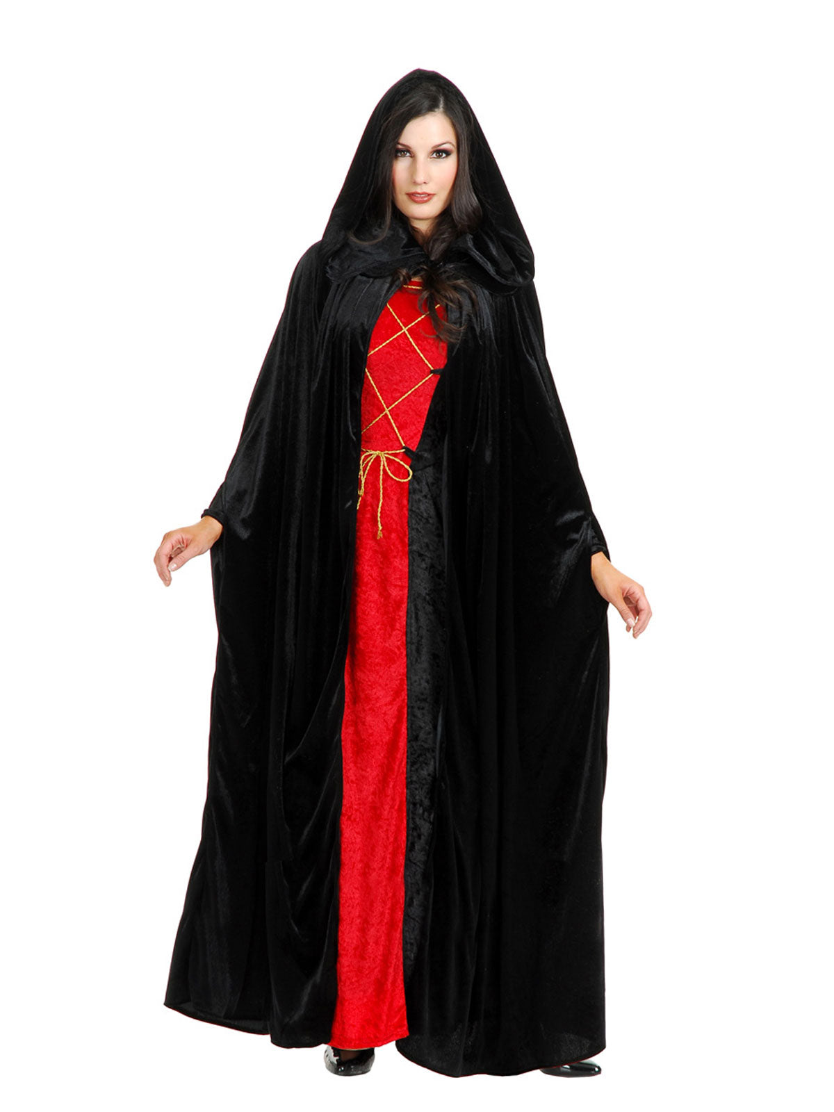 Cloak - Velvet Hooded Adult Cloak - Osfa