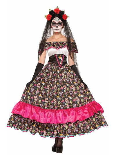 Day Of The Dead Spanish Lady Costume, Adult